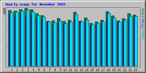 Hourly usage for November 2022