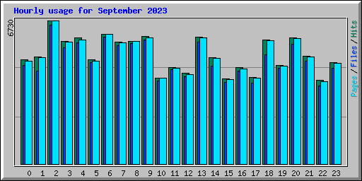 Hourly usage for September 2023