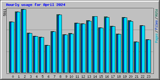 Hourly usage for April 2024