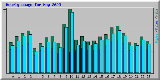 Hourly usage for May 2025